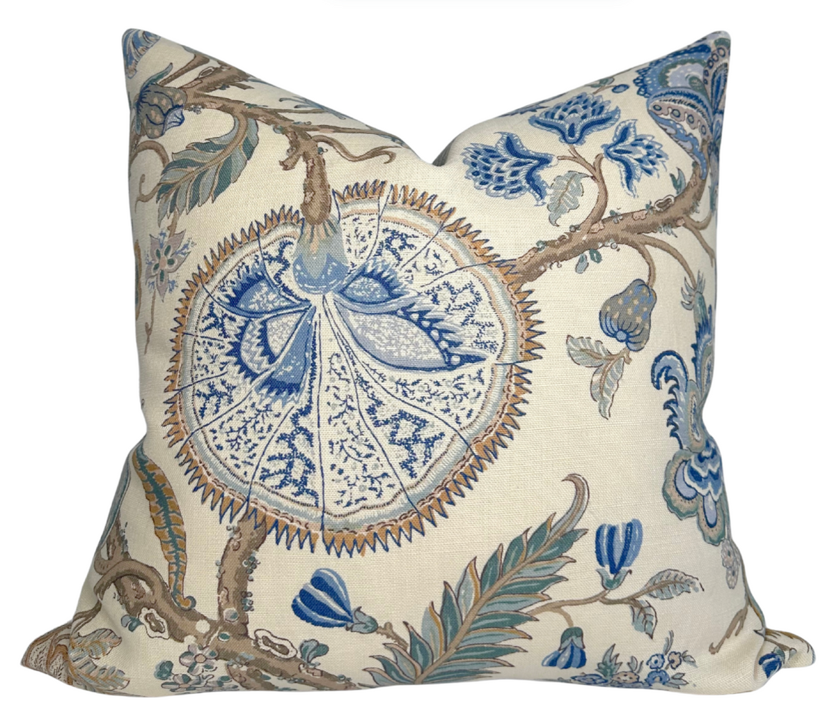 Chalfont Pillow Cover in Porcelain Blue, Schumacher Textiles