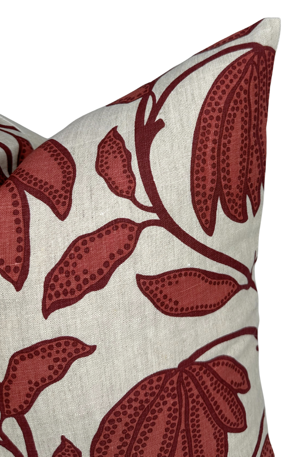 Desert Floral Pillow Cover in Sunbaked Red