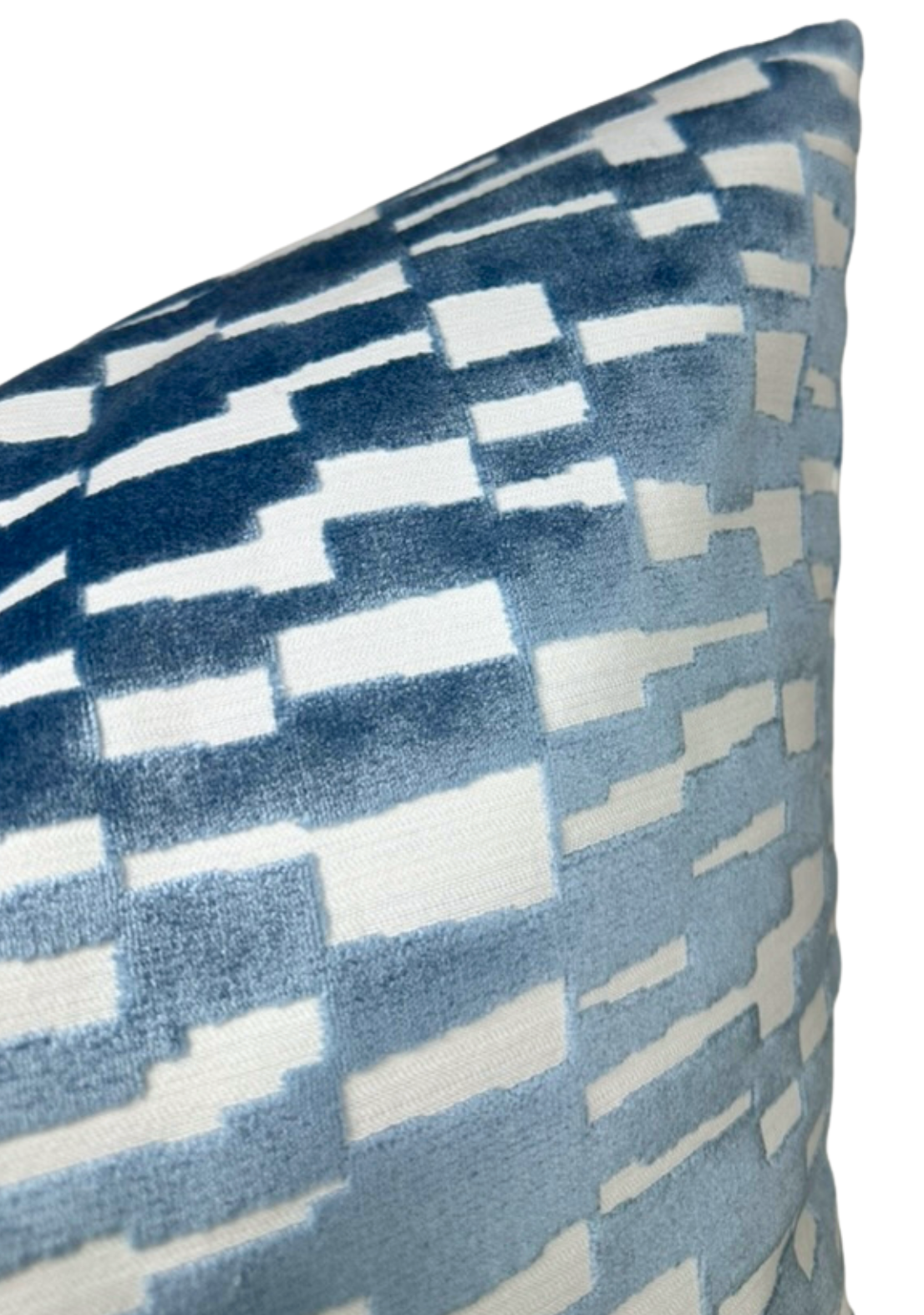 Mod Velvet Pillow Cover in Marine Blue