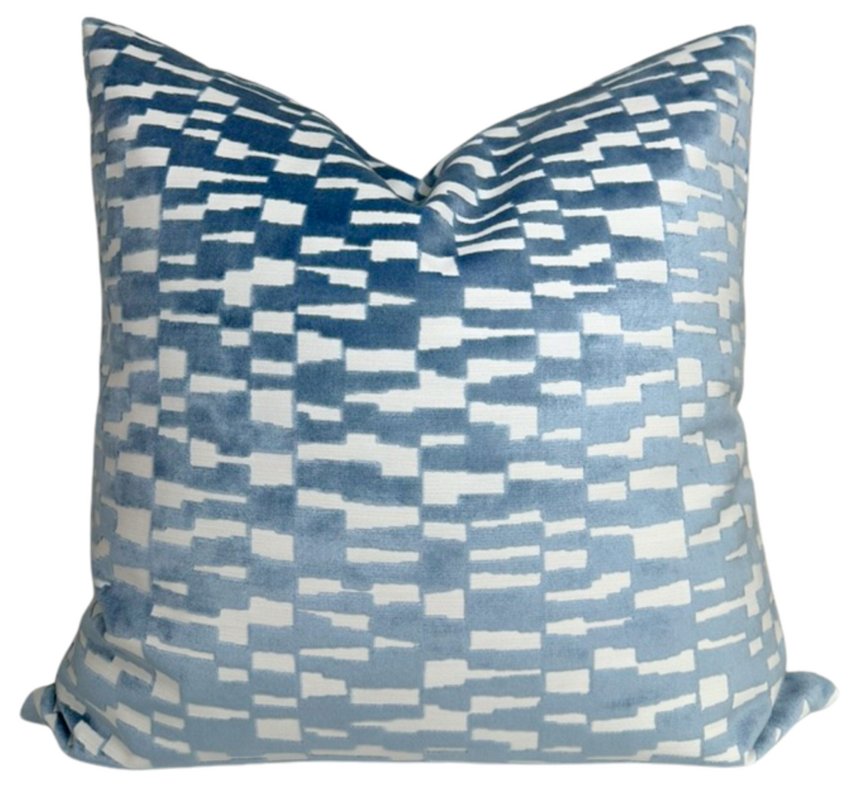 Mod Velvet Pillow Cover in Marine Blue