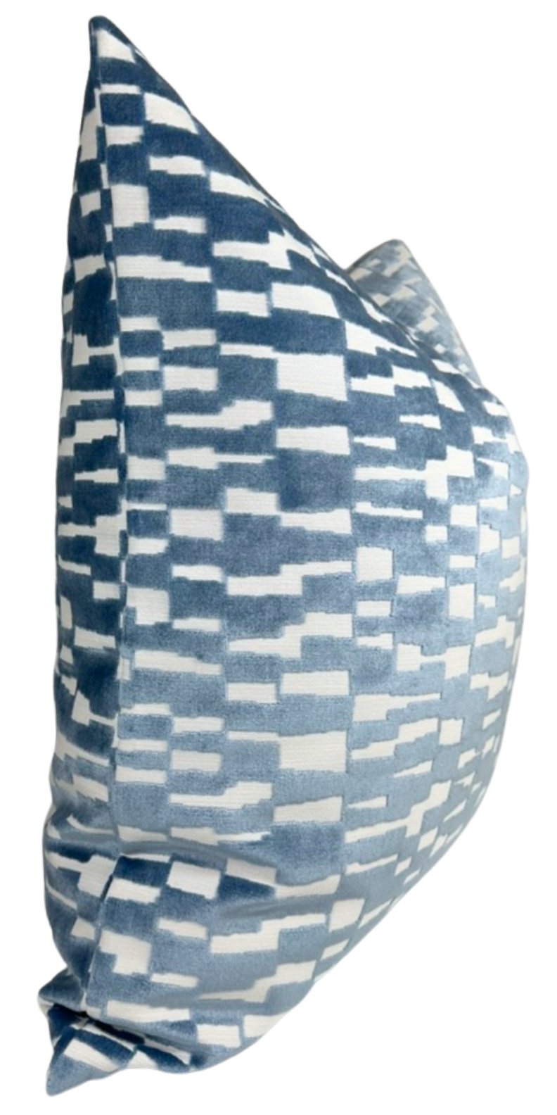 Mod Velvet Pillow Cover in Marine Blue