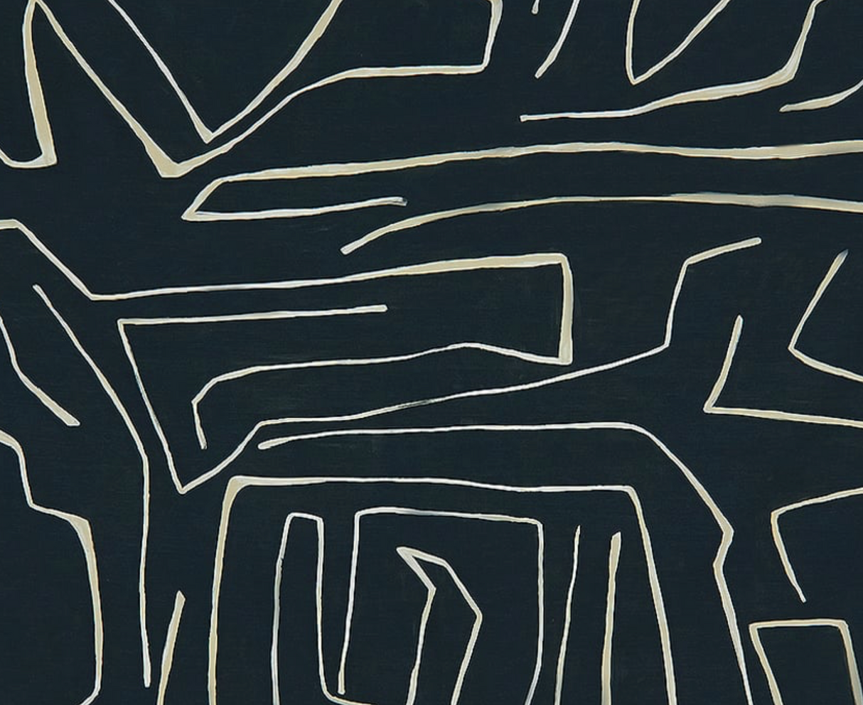 Graffito Pillow Cover in Onyx Beige, Kelly Wearstler Textiles