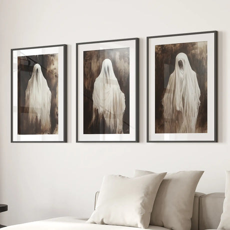Vintage Ghosts Halloween Wall Art Decor Poster