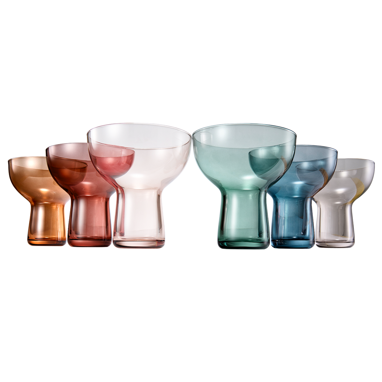 Tonal Margarita Cocktail Glassware, Set of 6