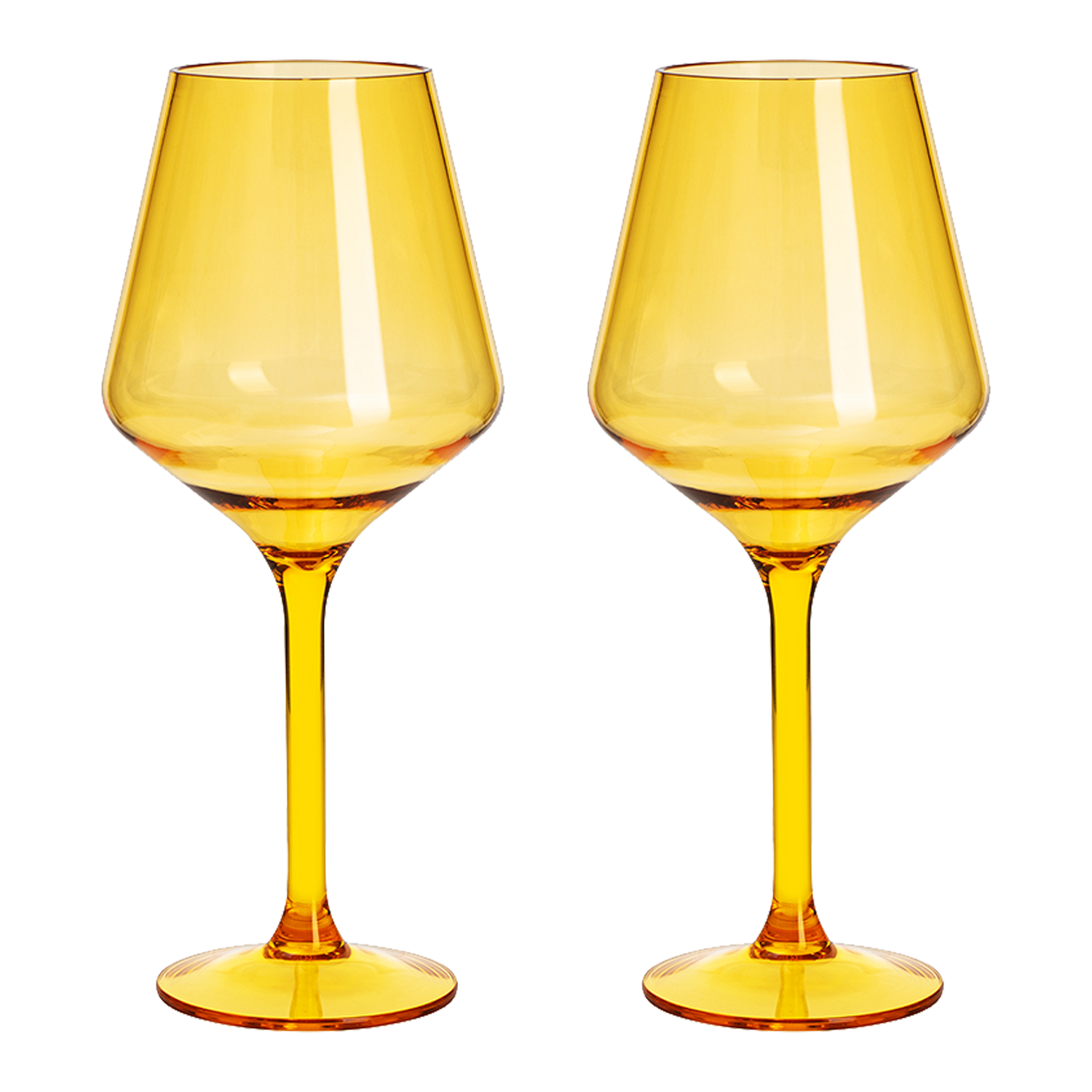 Saint Tropez Acrylic Stemmed Wine Glassware, Set of 2
