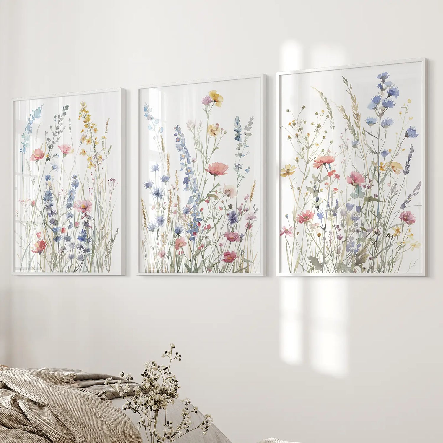 Wildflower Colorful Trendy Wall Art Poster Decor