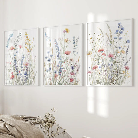 Wildflower Colorful Trendy Wall Art Poster Decor