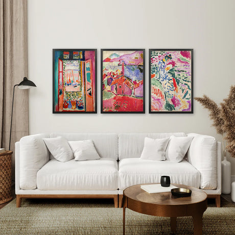 Set of 3 Henri Matisse Posters. Watercolor Landscape