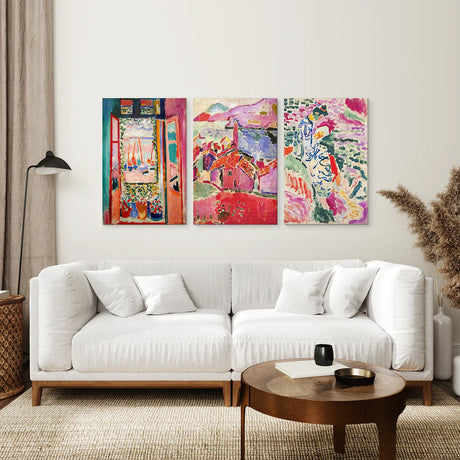 Set of 3 Henri Matisse Posters. Watercolor Landscape