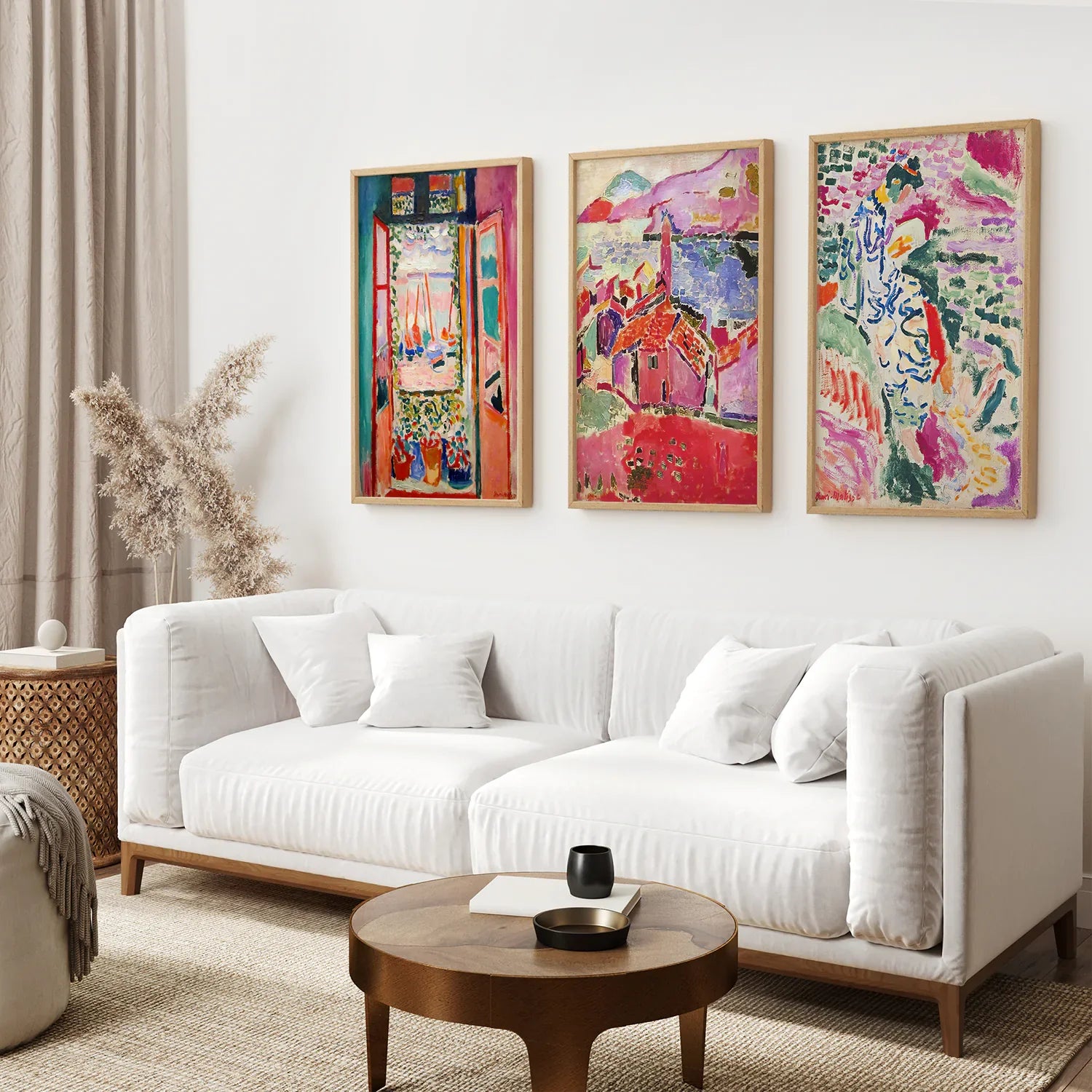 Set of 3 Henri Matisse Posters. Watercolor Landscape