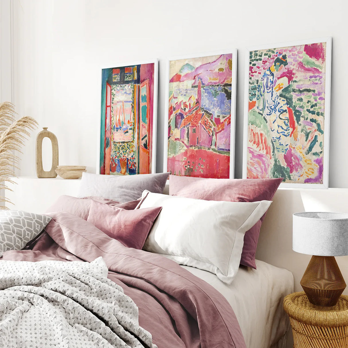 Set of 3 Henri Matisse Posters. Watercolor Landscape