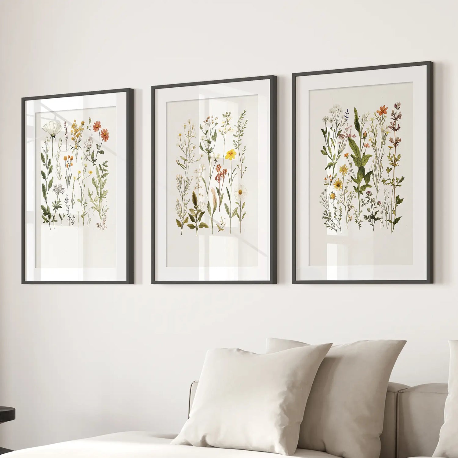 Watercolor Wildflower Floral Nursery Wall Art Set