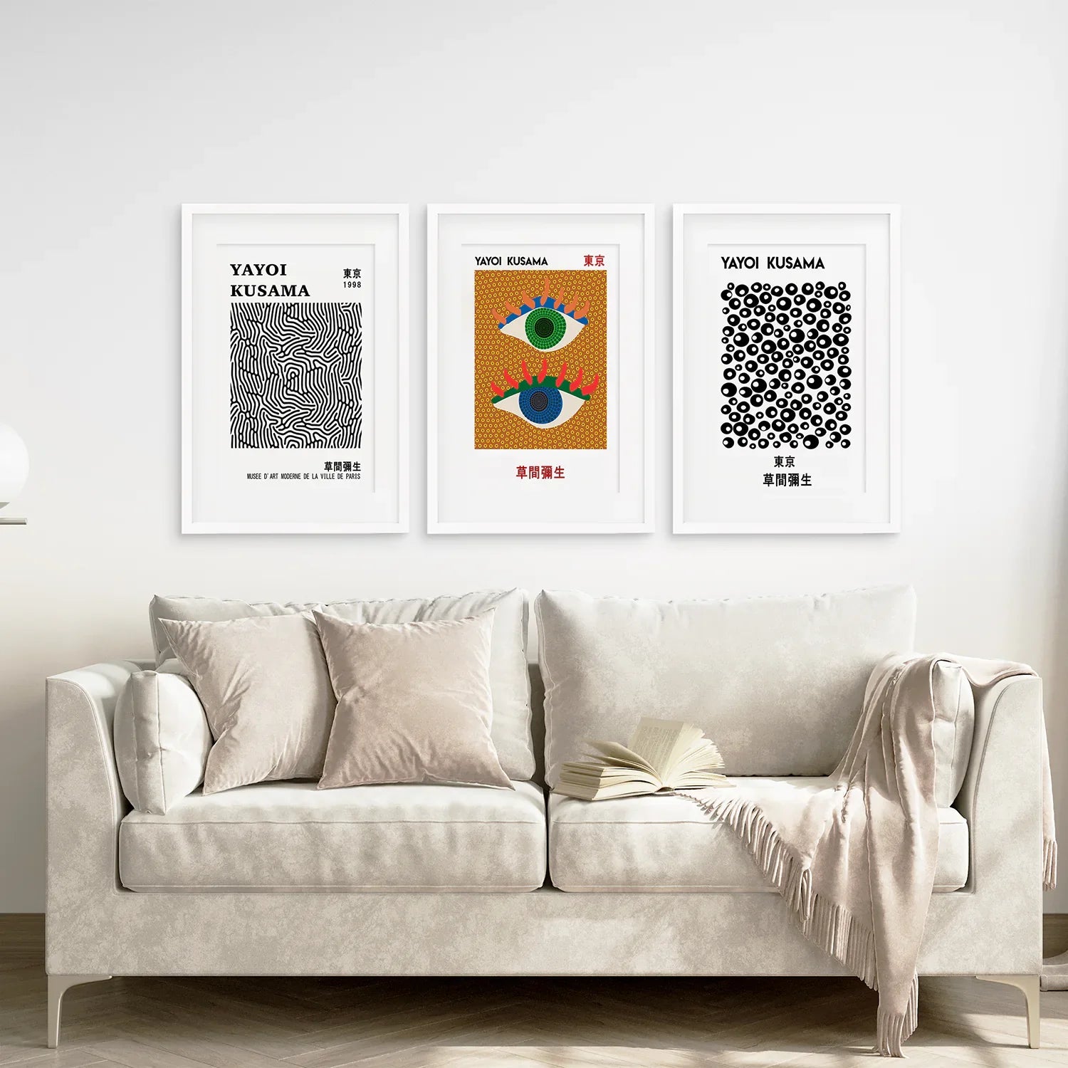 Japanese Yayoi Kusama Famous Wall Art Decor