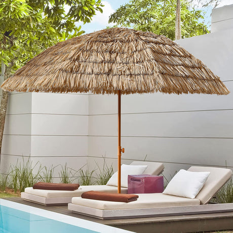 The Hawaiian-Style Half-Circle Tiki Umbrella