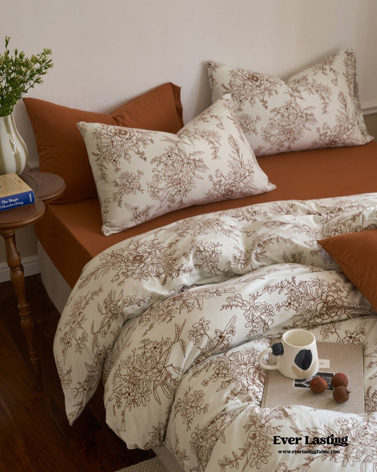 Adèle French Countryside Bedding Set / Orange