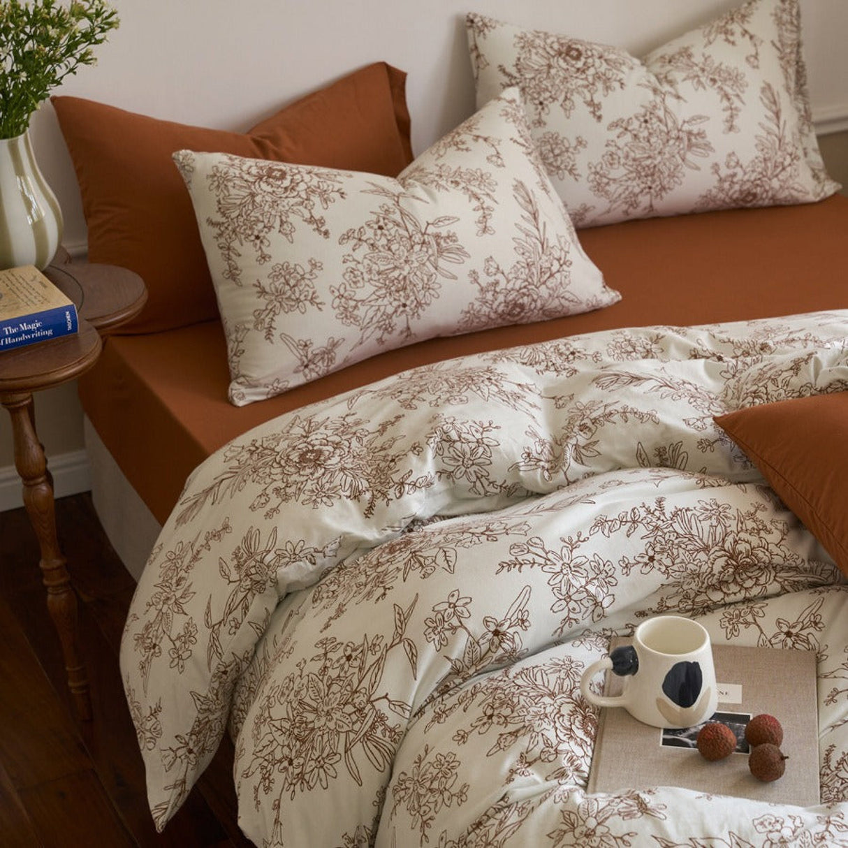 Adèle French Countryside Bedding Set / Orange