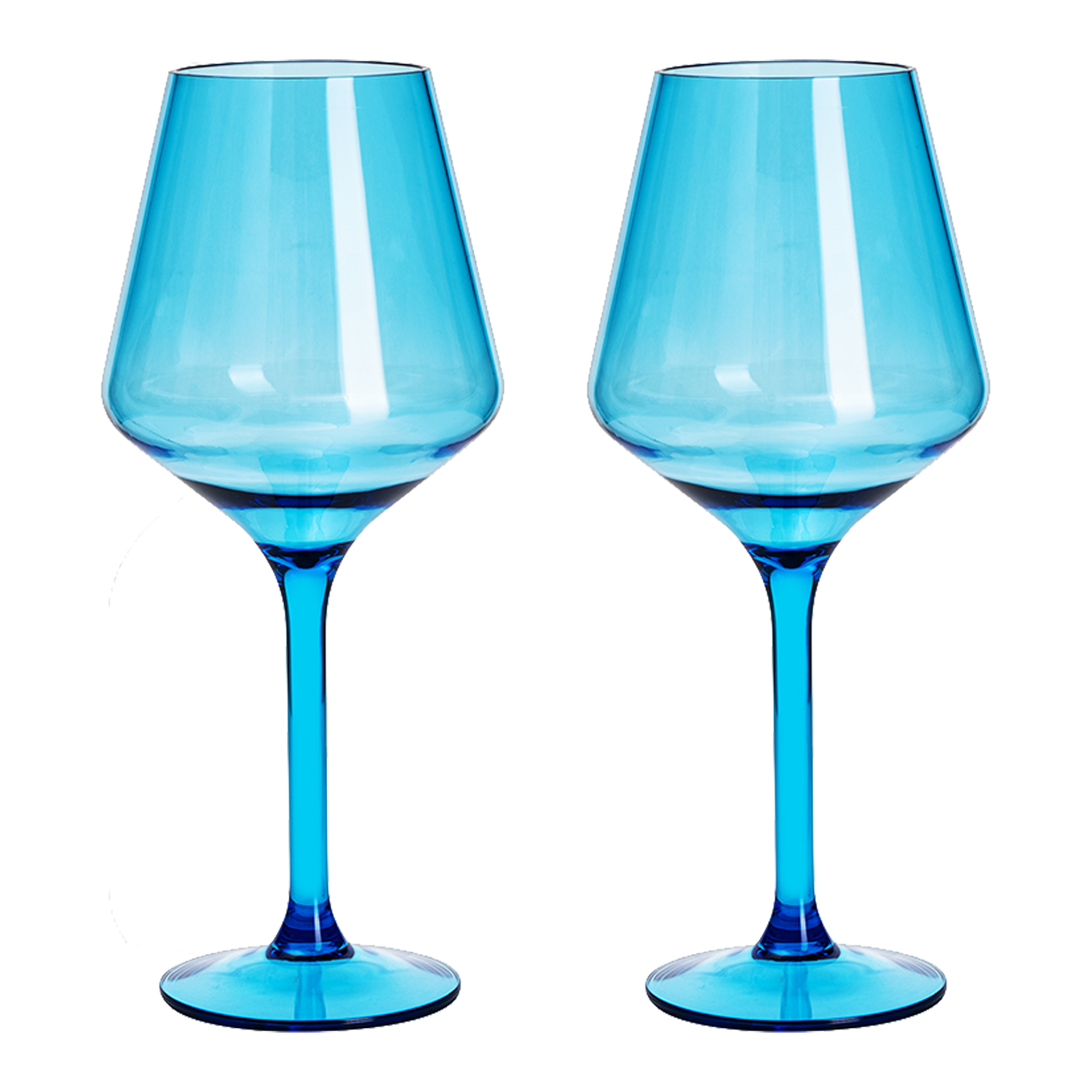 Saint Tropez Acrylic Stemmed Wine Glassware, Set of 2