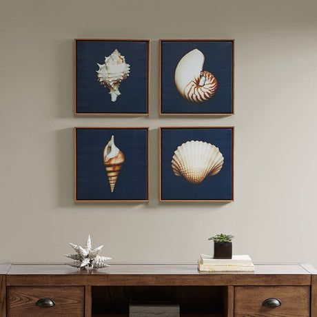 Tide-&-Timber-–-The-Ocean-Seashell-Quartet-Wall-Art