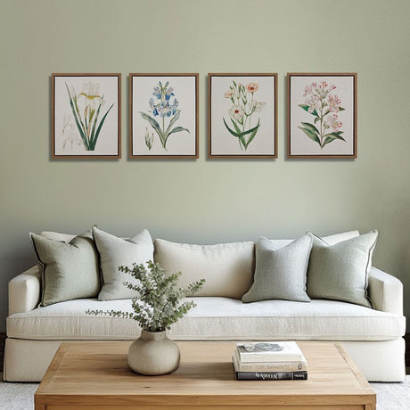 Veridian-Grove™-—-Set-of-4-Botanical-Linen-Canvas-Prints-Wall-Art