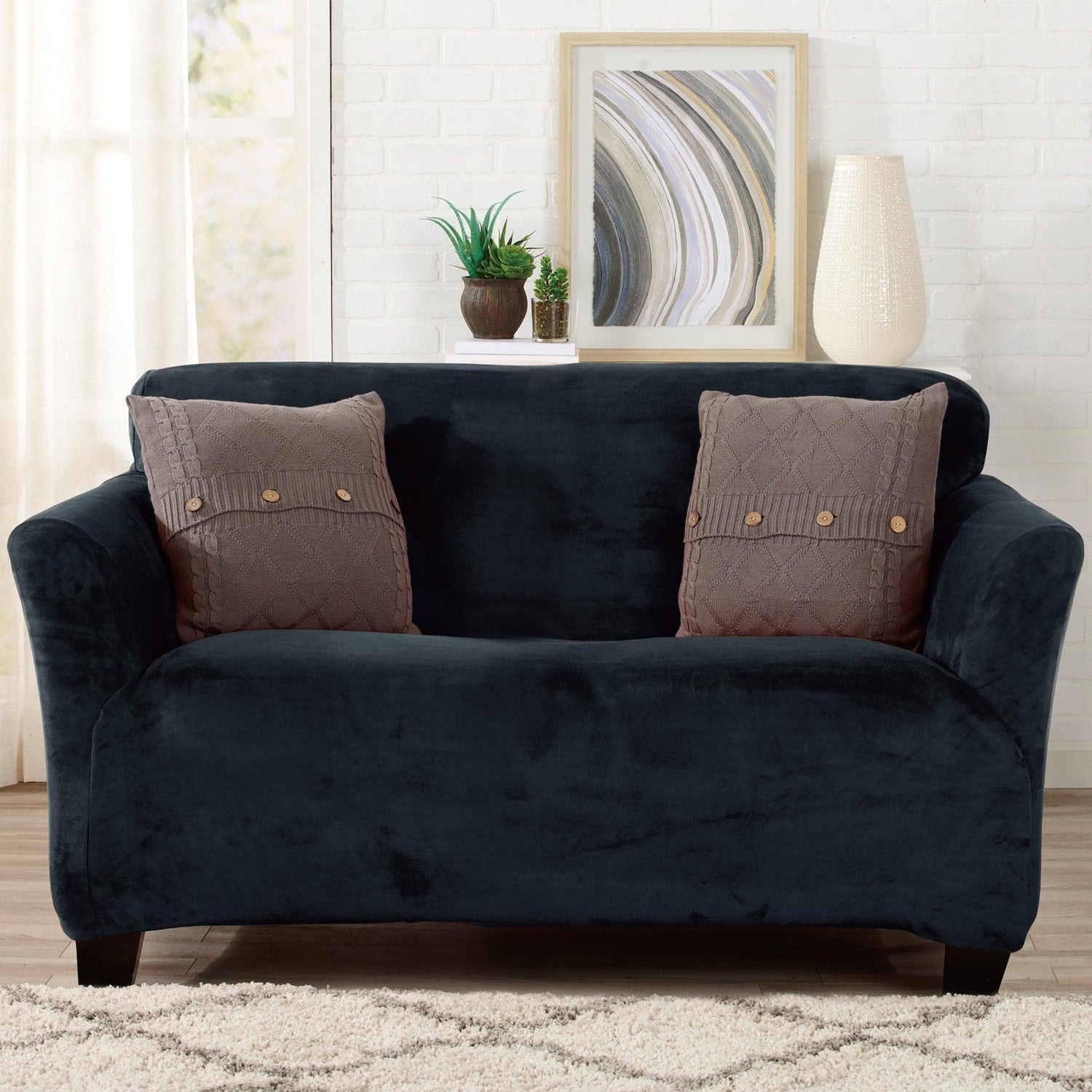 Velvet Stretch Slipcover - Gale Collection