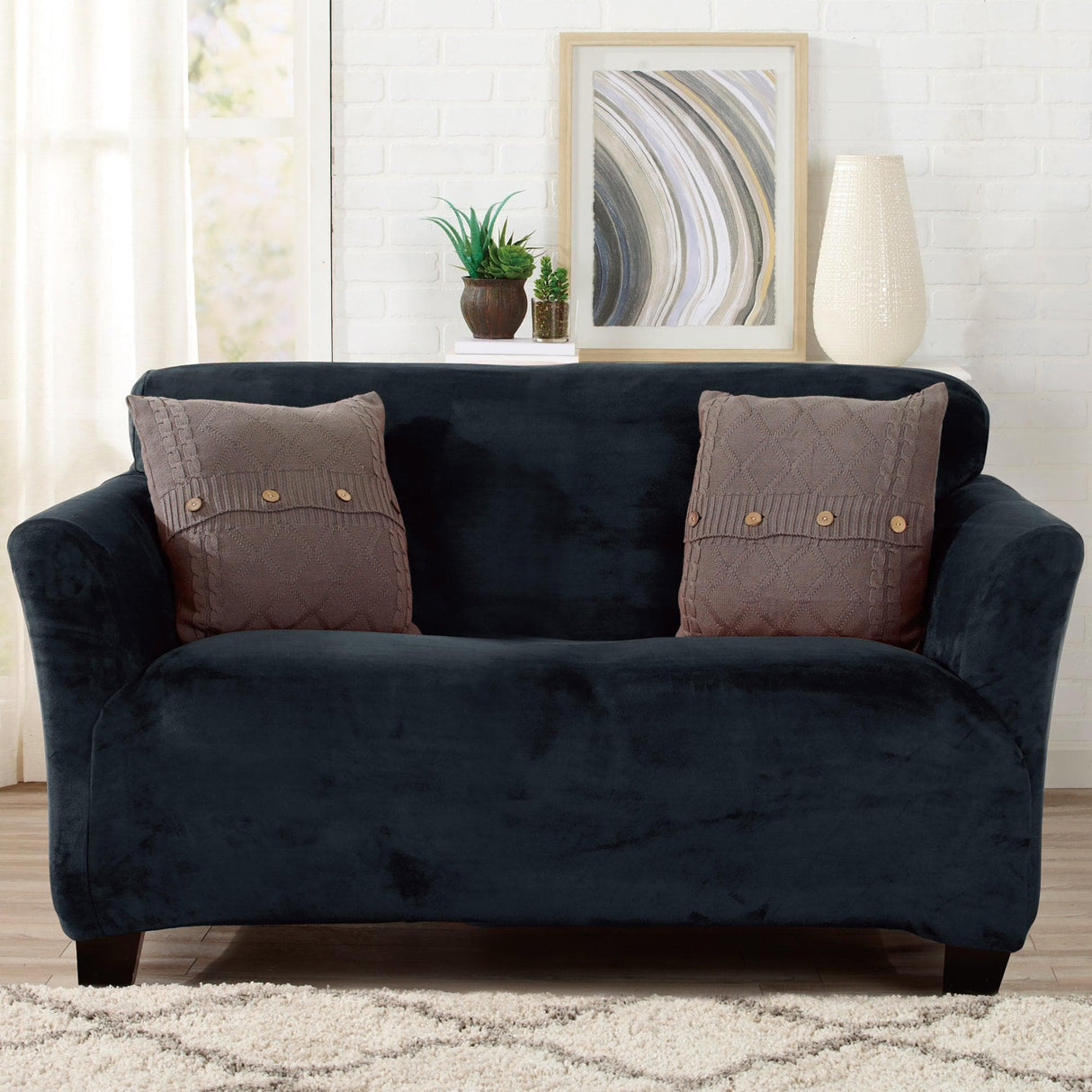 Velvet Stretch Slipcover - Gale Collection