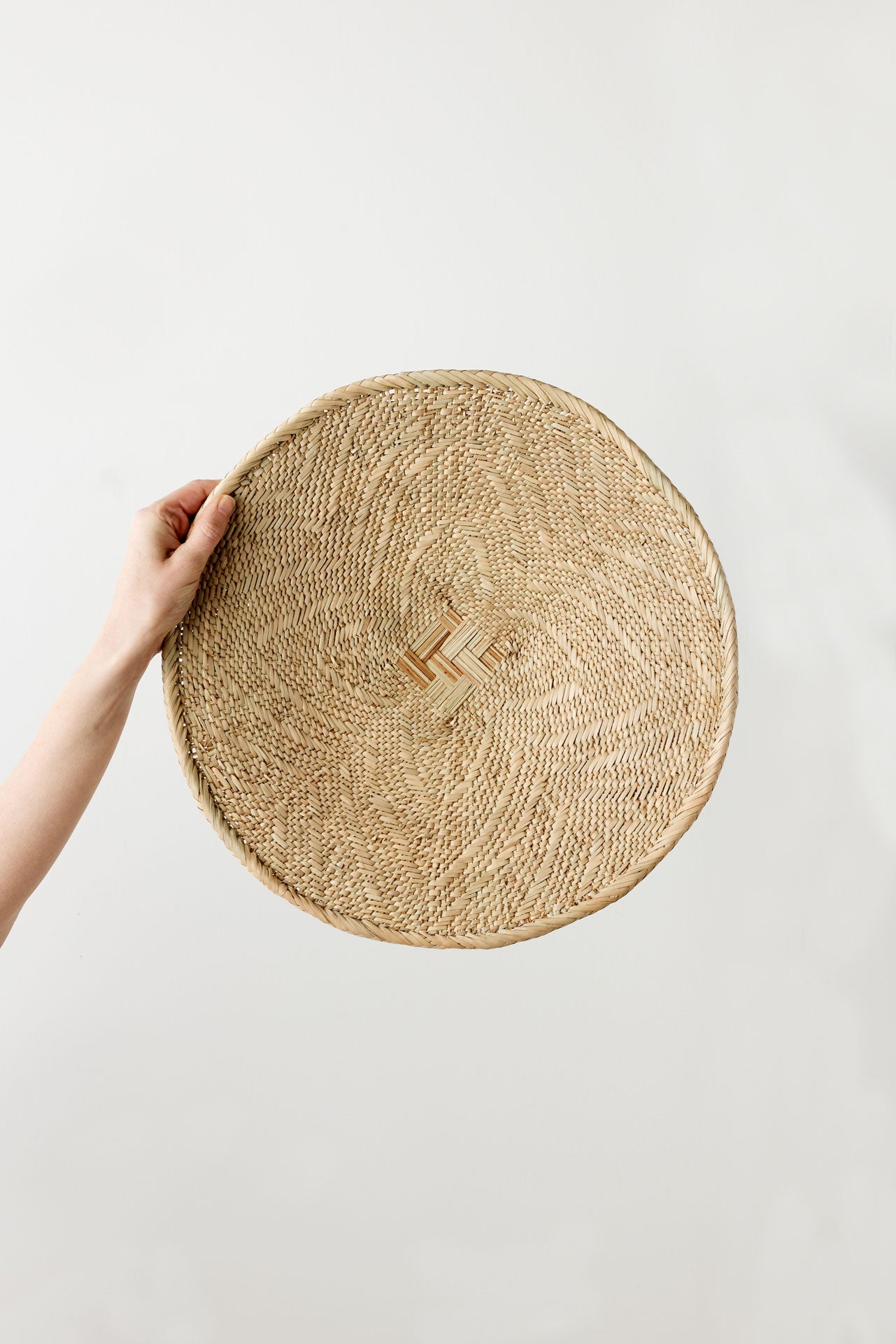 Binga Blonde Natural Woven Wall Basket