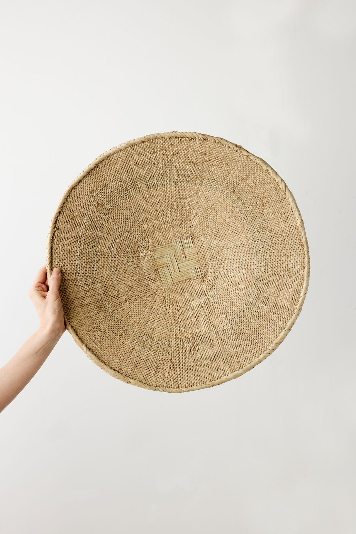 Binga Blonde Natural Woven Wall Basket