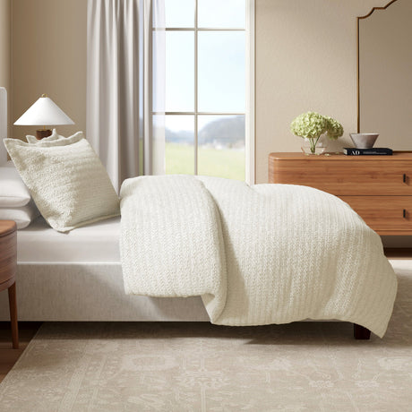 100% Cotton Waffle Weave Duvet Set - Mattea Collection