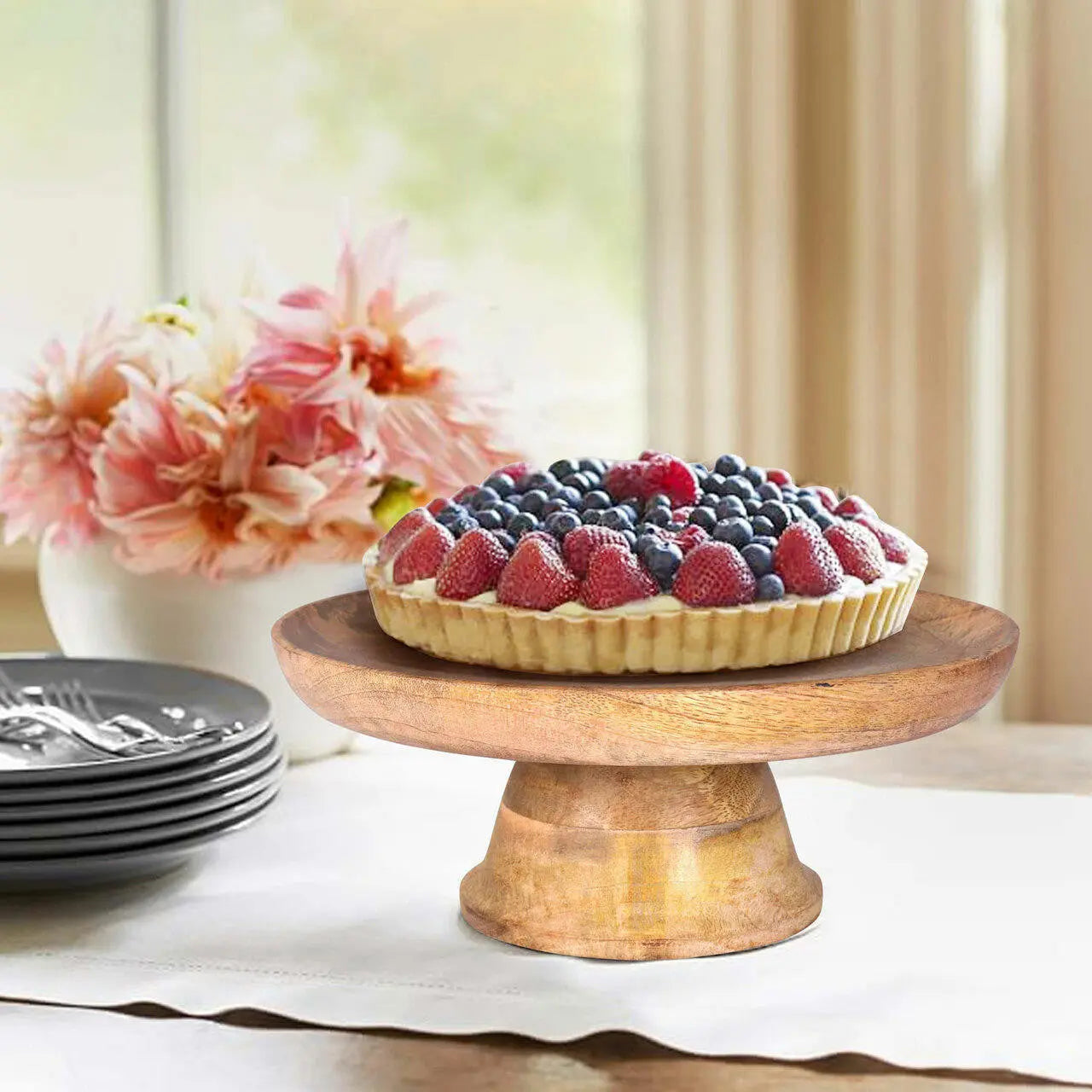 Brielle Mango Wood Cake Stand
