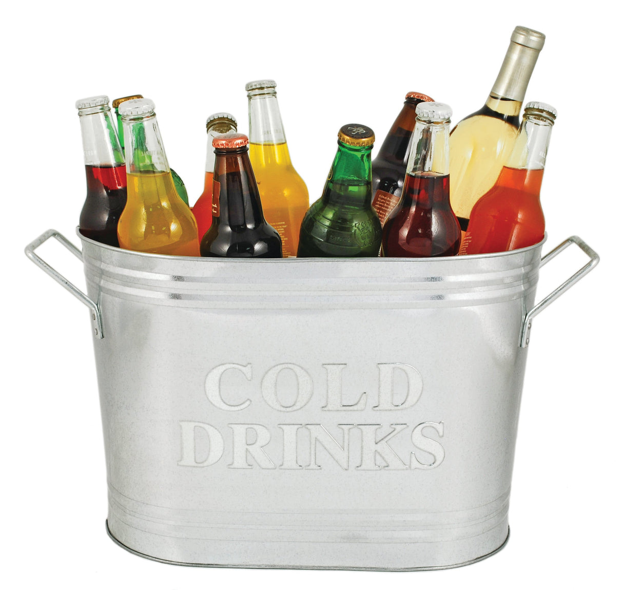 Cold Drinks Galvanized Metal Tub