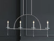 4-light-Linear-Metal/Crystal-LED-Pendant-Pendant
