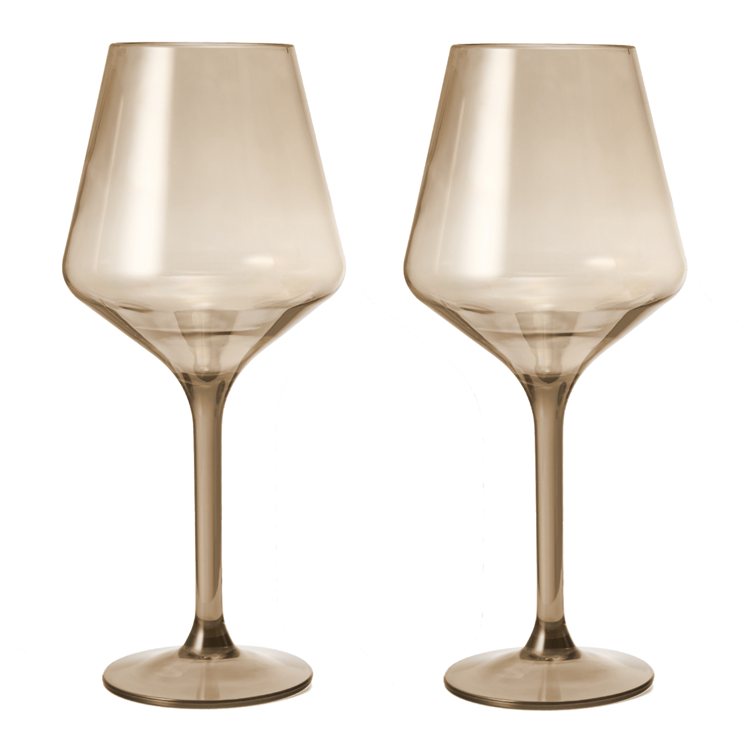 Saint Tropez Acrylic Stemmed Wine Glassware, Set of 2