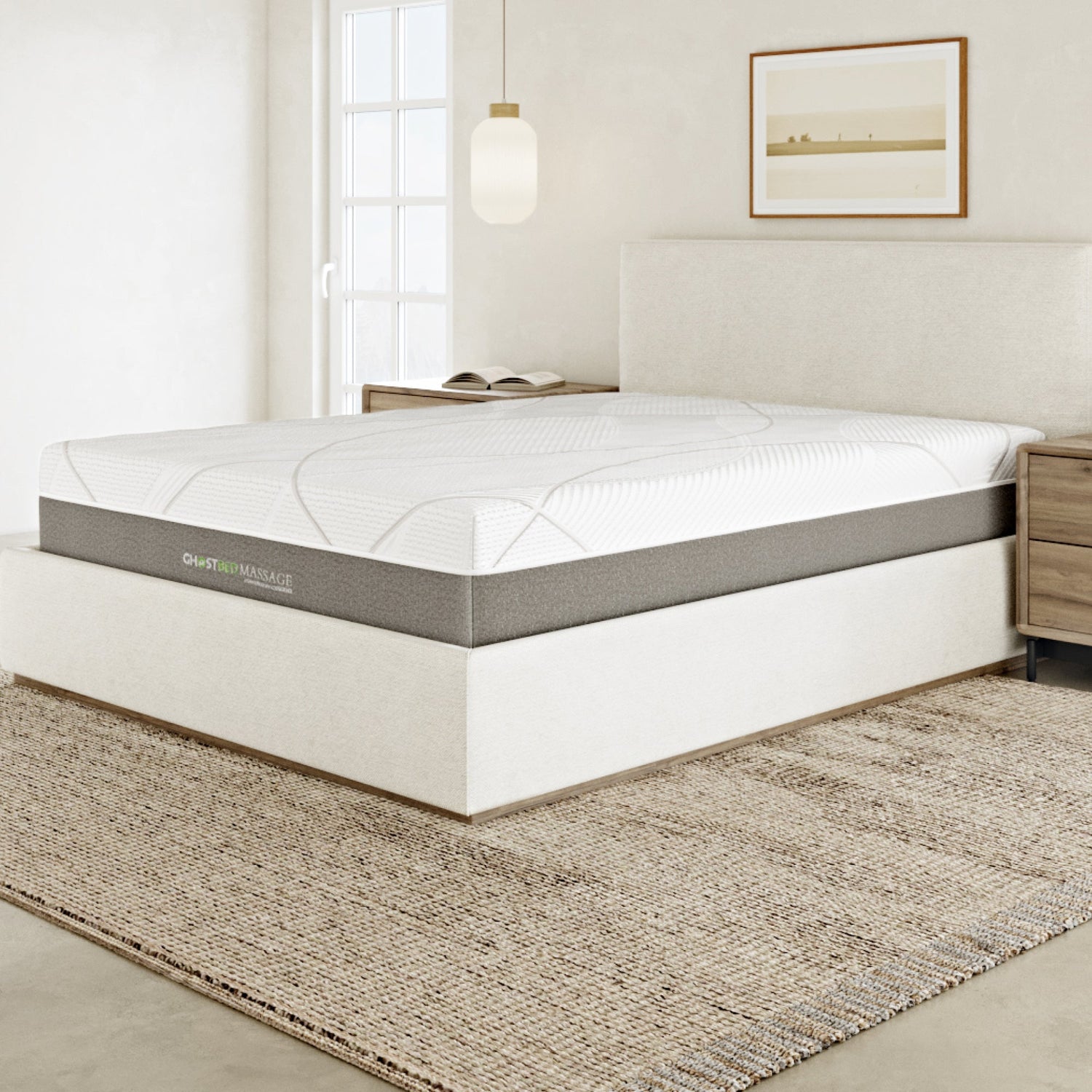 Ghostbed massage mattress hybrid profile
