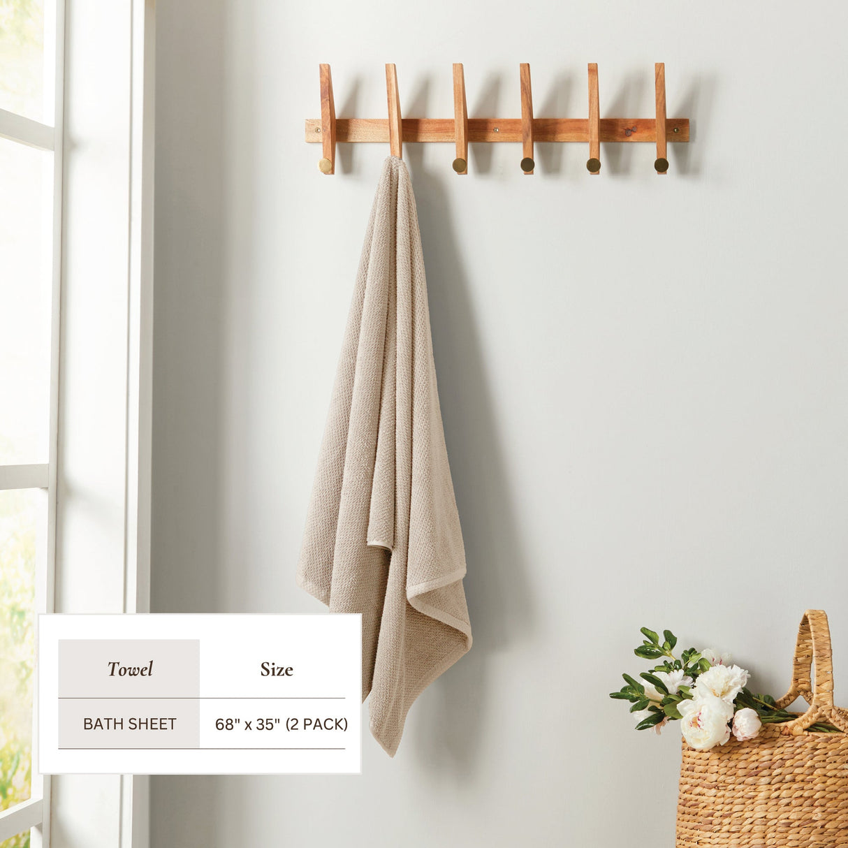 Cotton Textured Bath Towel Set - Acacia Collection