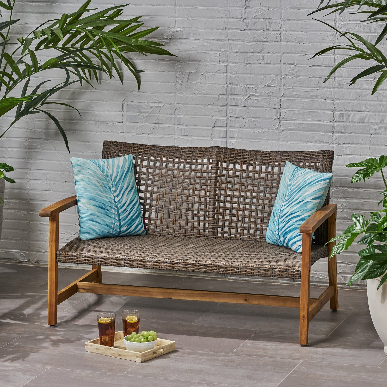 Hampton-wicker-love-seat-Outdoor-Furniture-Sets