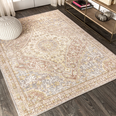 Modern Ornate Medallion Area Rug
