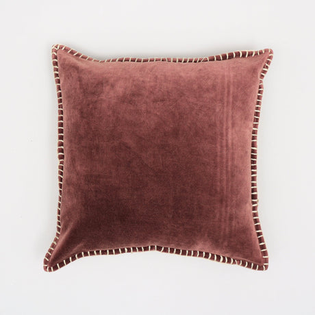 Stonewashed Velvet Throw Pillow Cover – Handcrafted Luxury from India