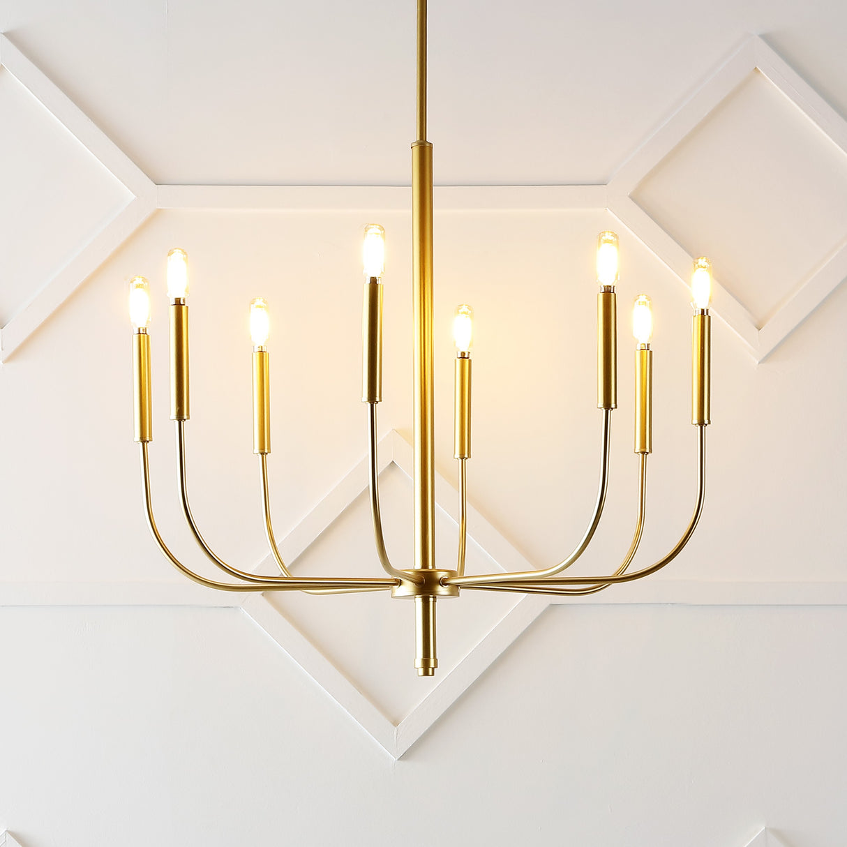 8-Light-Modern-Mid-Century-Iron-LED-Chandelier-Chandelier