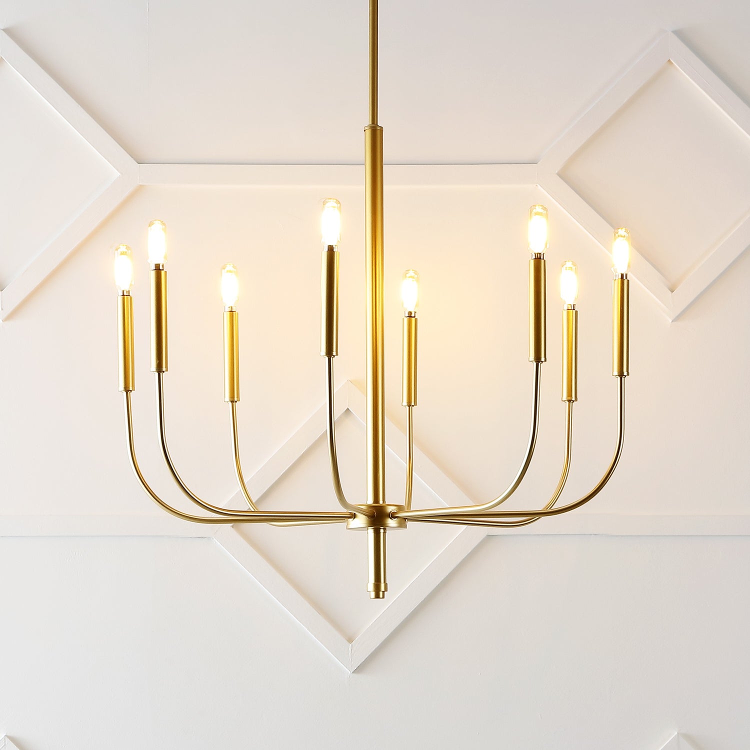 8-Light-Modern-Mid-Century-Iron-LED-Chandelier-Chandelier
