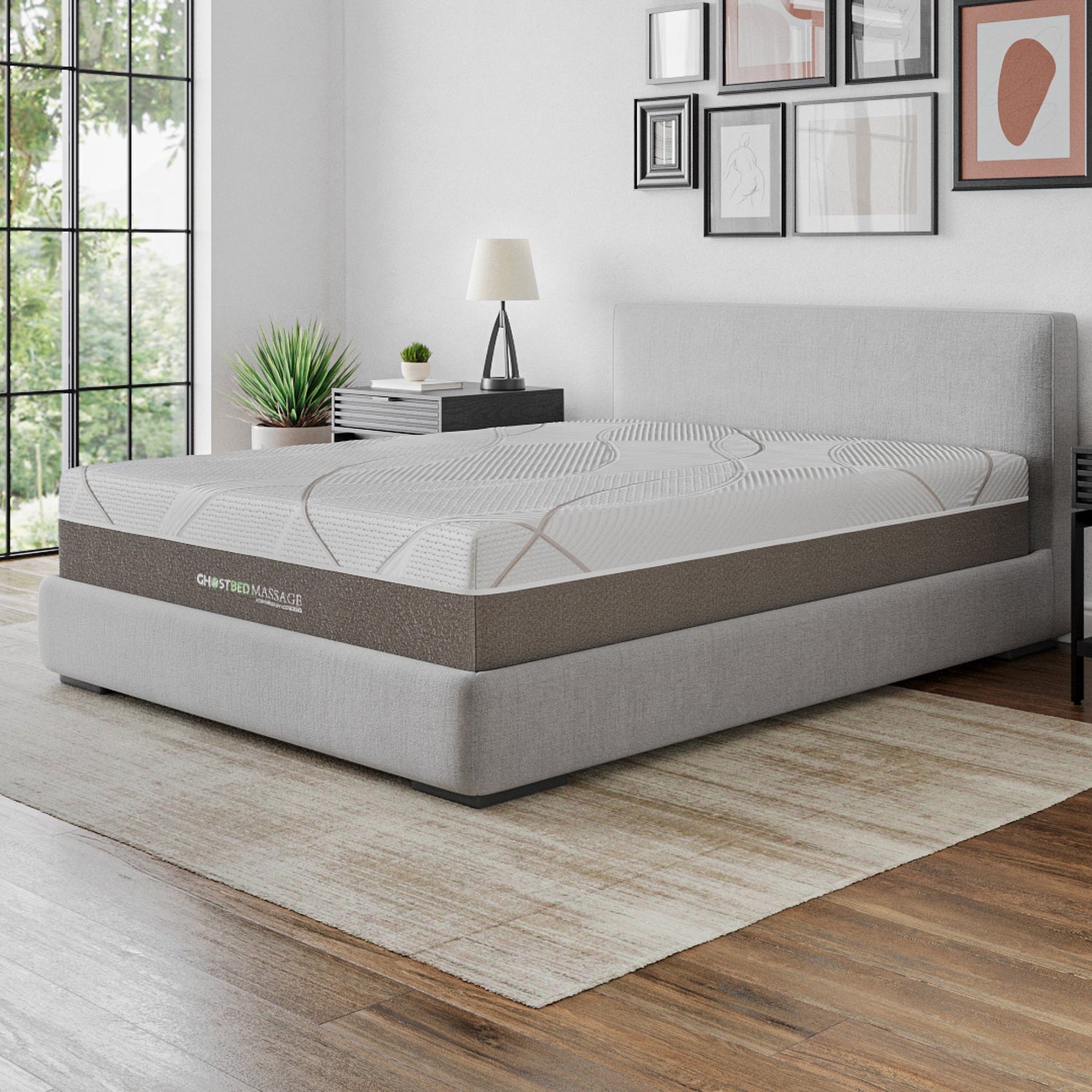 Ghostbed massage mattress profile