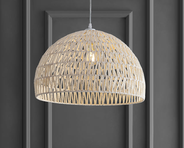 1-Light-Bohemian-Modern-Woven-Rattan/Iron-LED-Pendant-Pendant