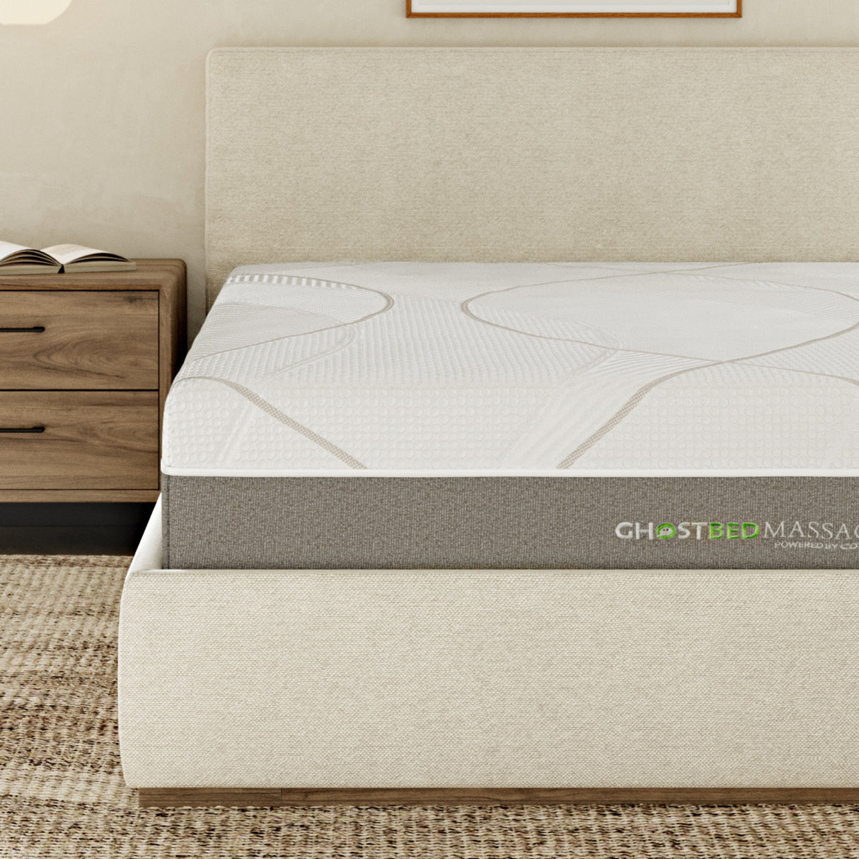 Ghostbed massage mattress hybrid profile