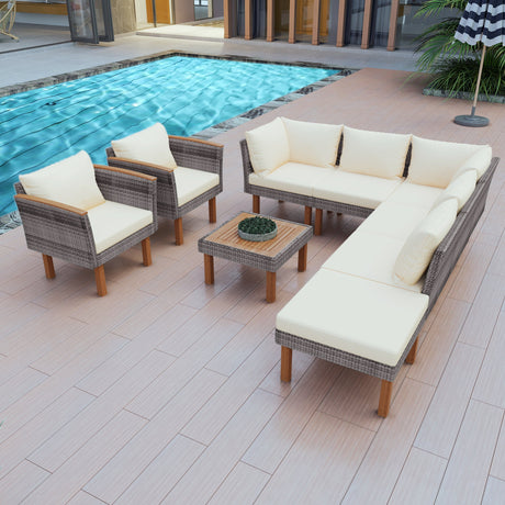 9-Piece-Ergonomic-Wicker-Patio-Lounge-Set-Outdoor-Furniture-Sets