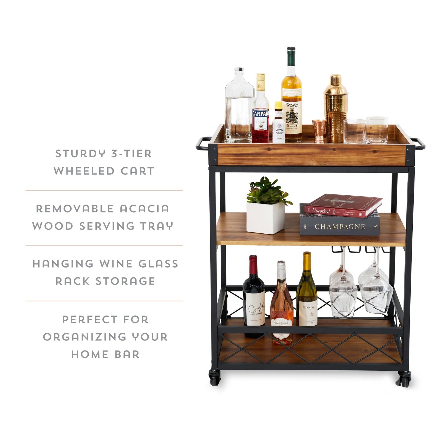 Modern Manor Bar Cart
