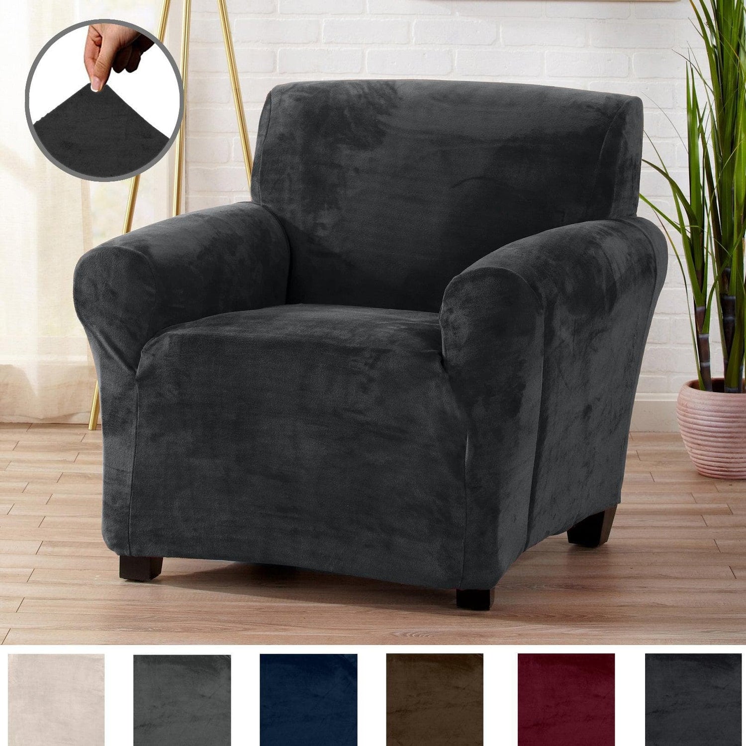 Velvet Stretch Slipcover - Gale Collection