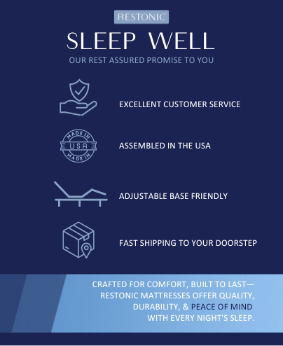 The Restonic Luxury Euro Top Mattress Ensemble