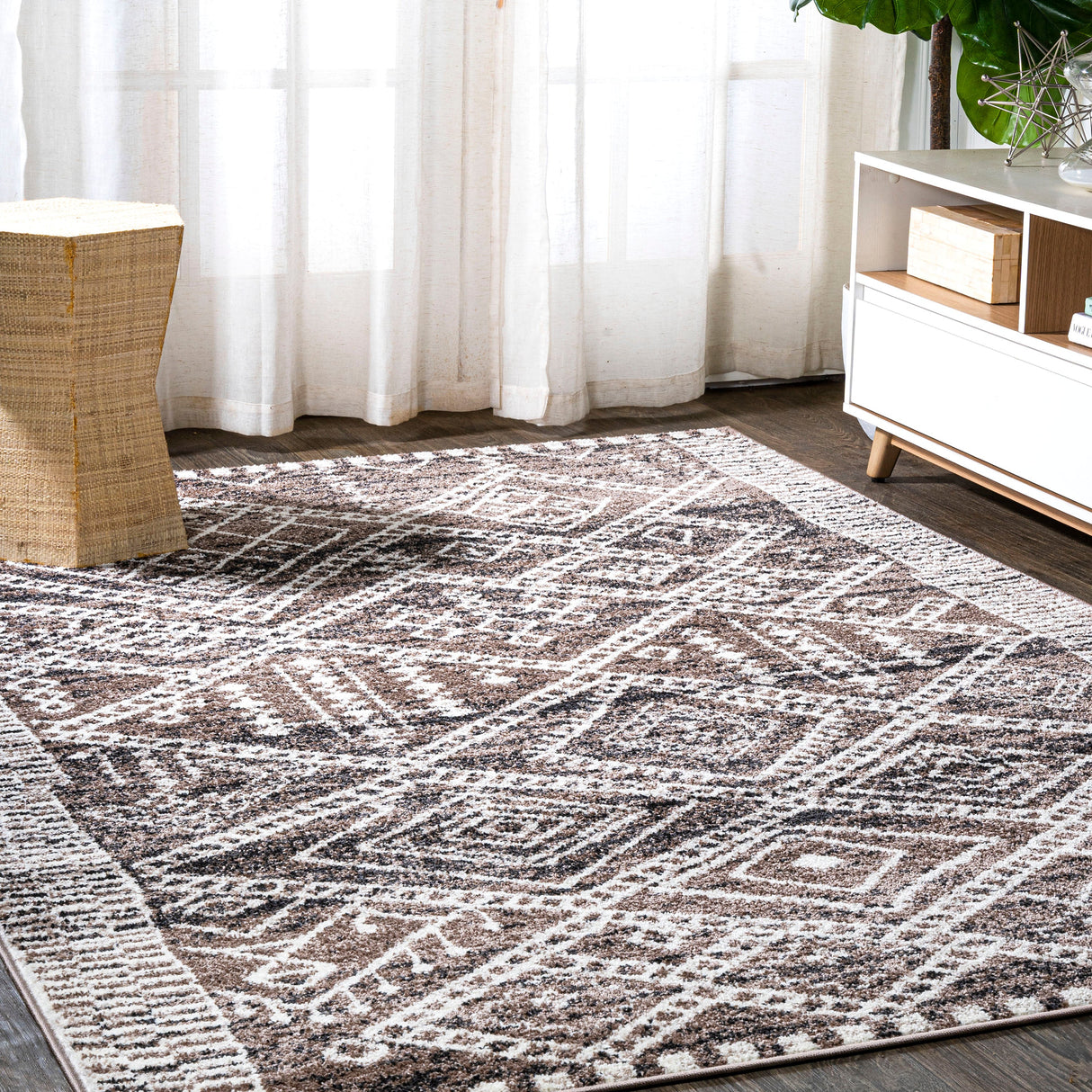 Modern Tribal Geometric Area Rug