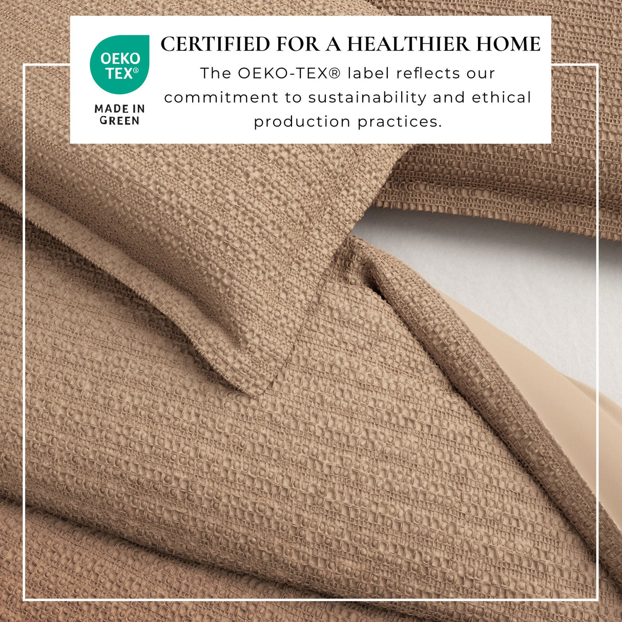 100% Cotton Waffle Weave Duvet Set - Mattea Collection