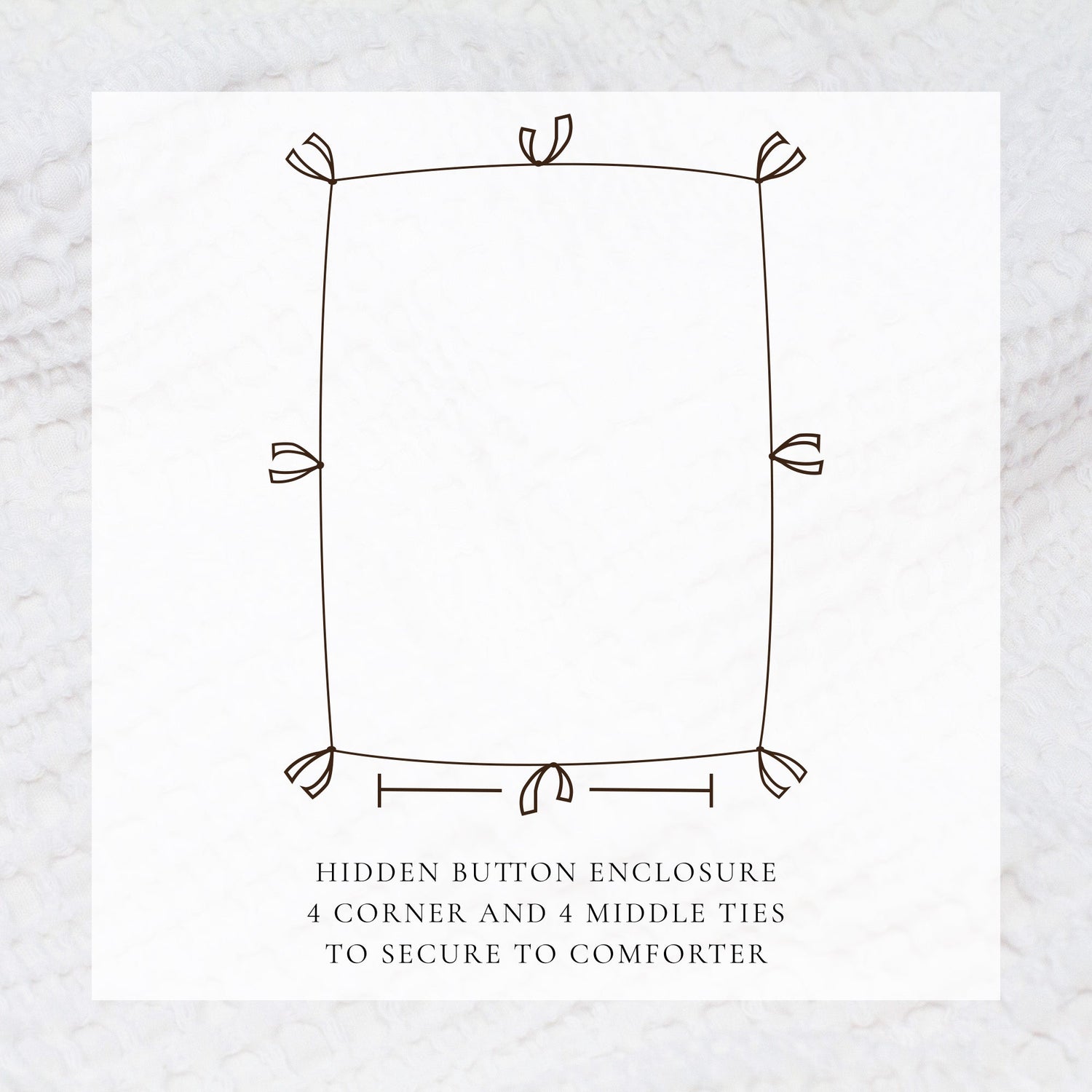 100% Cotton Waffle Weave Duvet Set - Mattea Collection