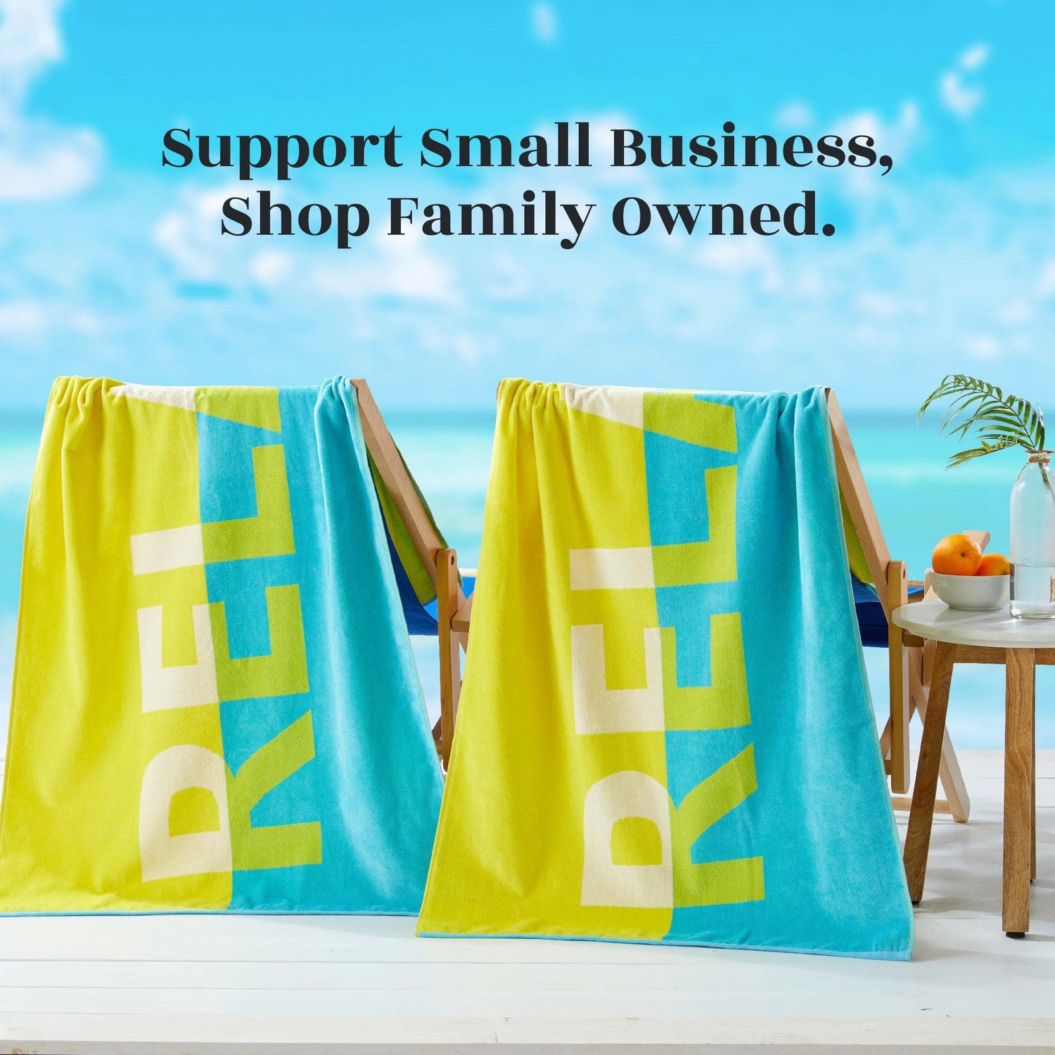 2 Pack Vibrant Beach Towels - Boca Collection